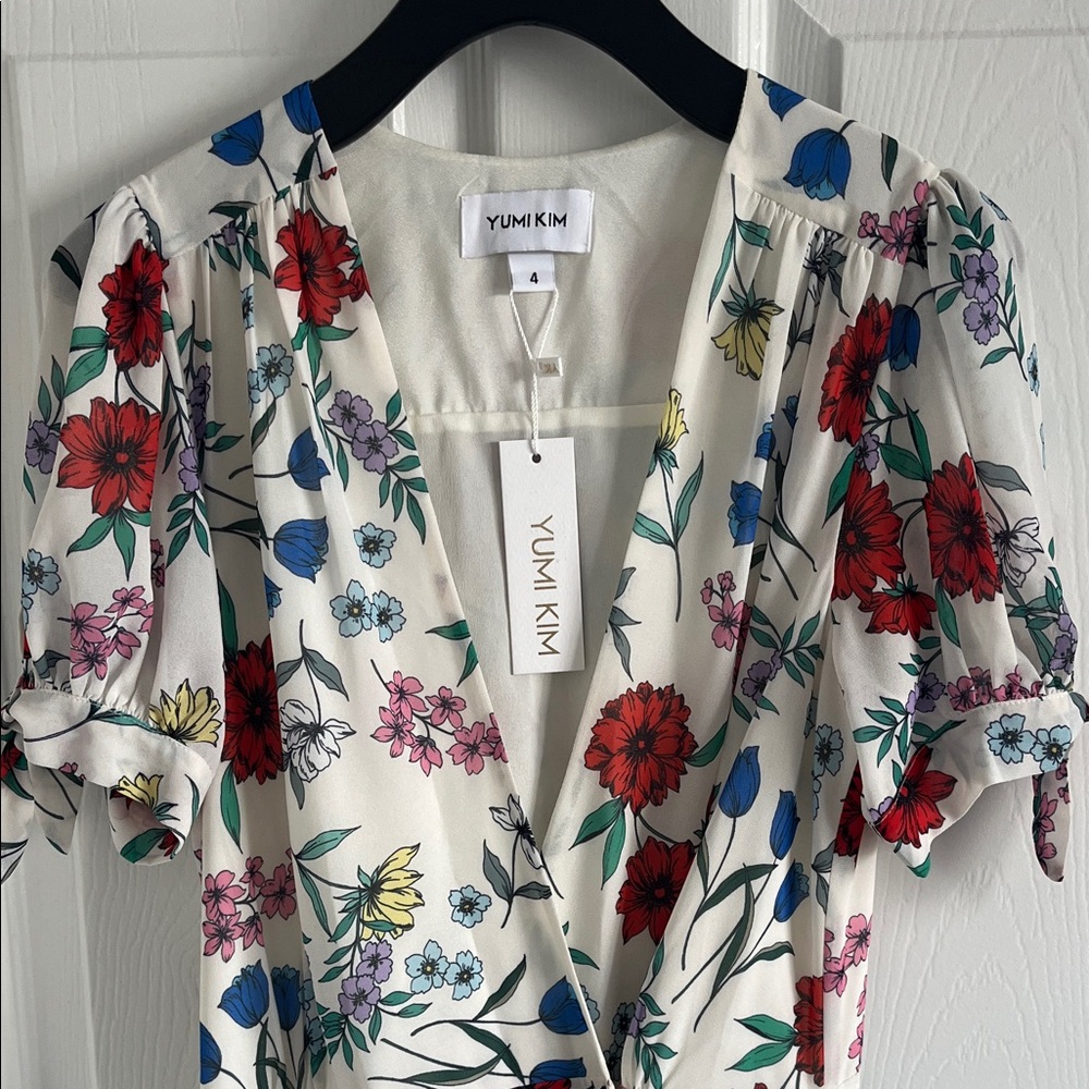 Yumi Kim Multicolor Floral Midi Dress